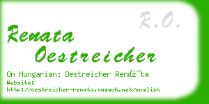 renata oestreicher business card